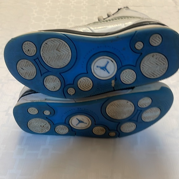 Nike Air Jordan Flight 654975-127 White Legend Blue Black Shoes - Picture 4 of 7